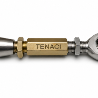 Turnbuckle with uniball and weld socket M18x1,5