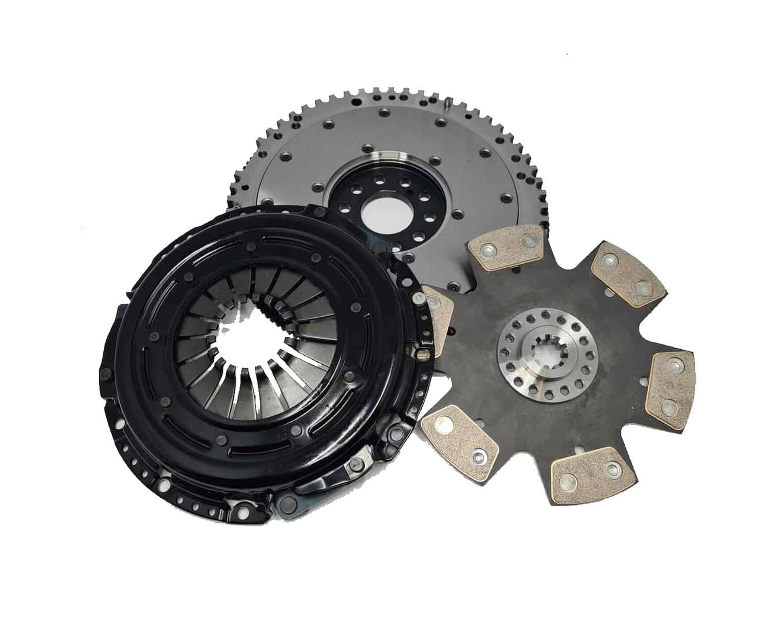 Tenaci "black" modular kit - 1-disc - 240 mm - 6-puck sinter - Volvo 20 splines M90/M56 - for BMW M60 & M62