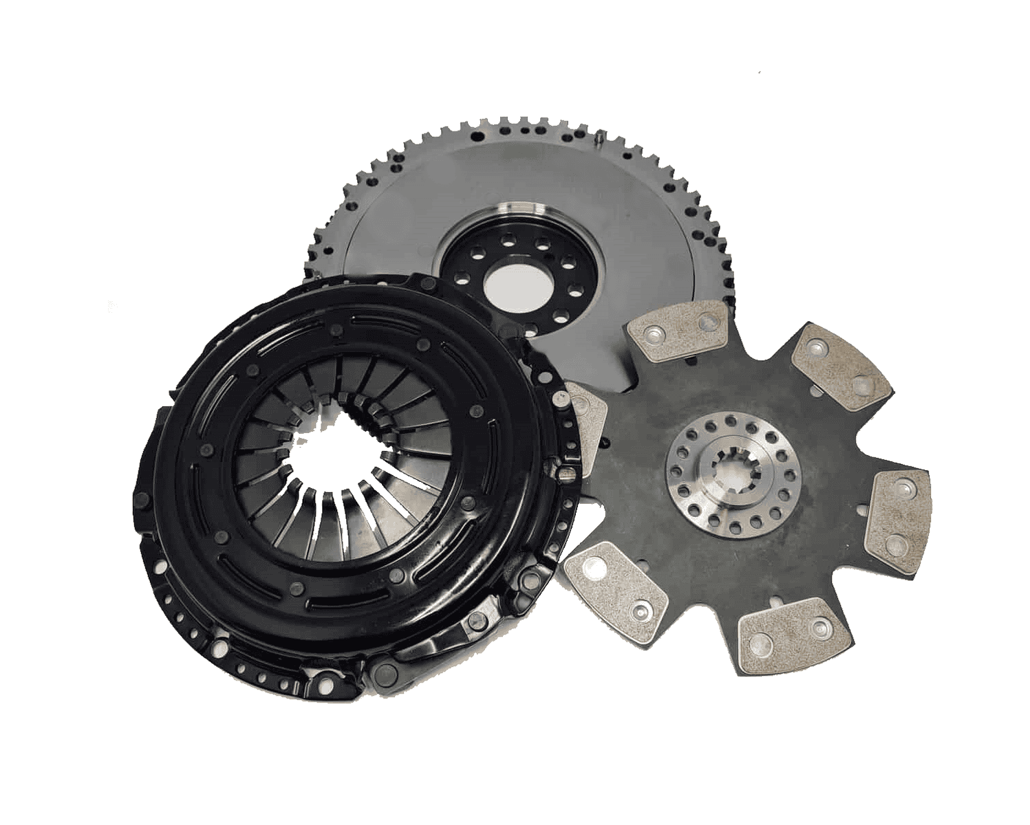 Tenaci "black" solid kit - 1-disc - 240 mm - 6-puck sinter - Saab/GM 14 splines - for Volvo Redblock