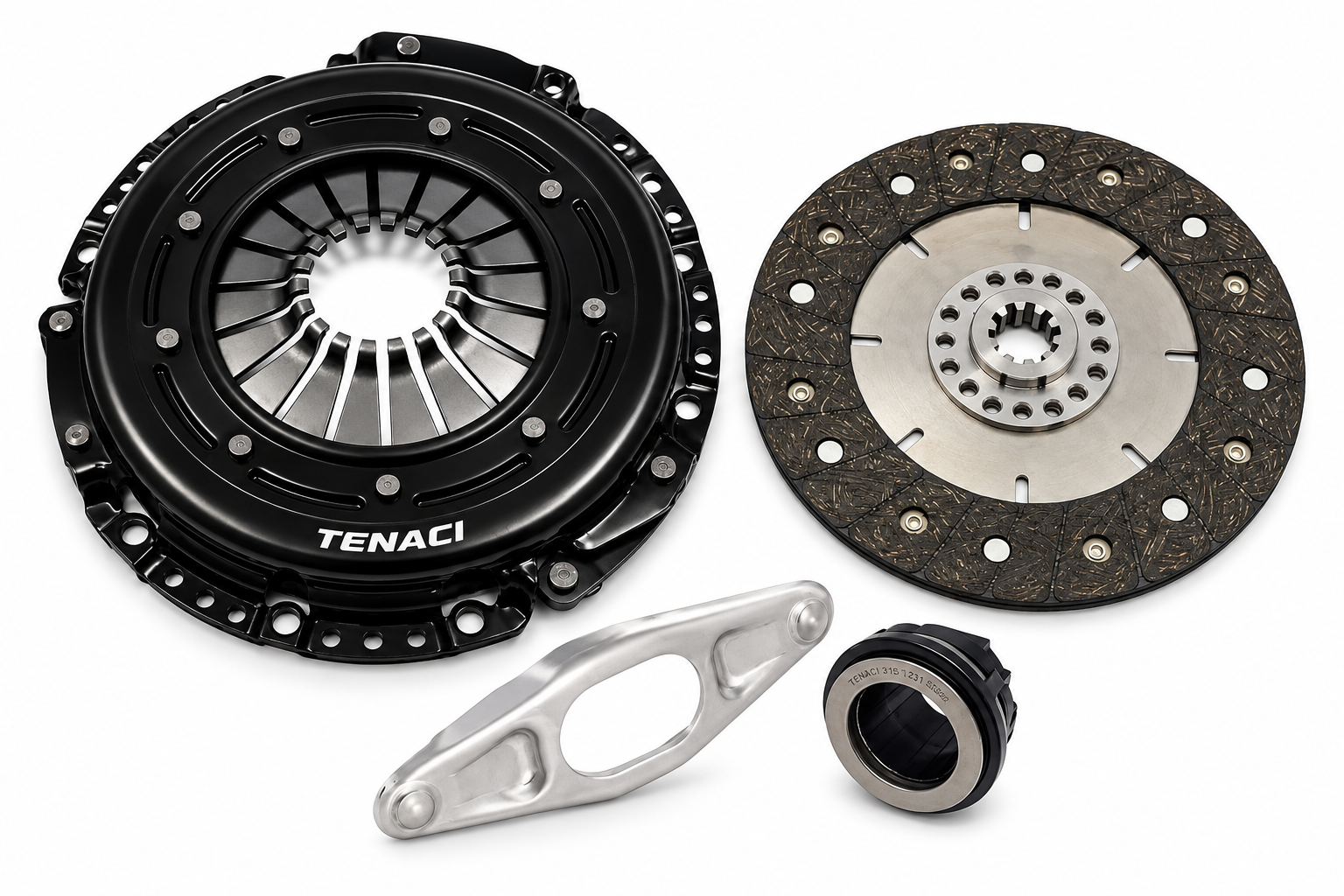 Tenaci Black 240 mm Clutch Kit BMW N54 – Organic, rigid hub – without flywheel